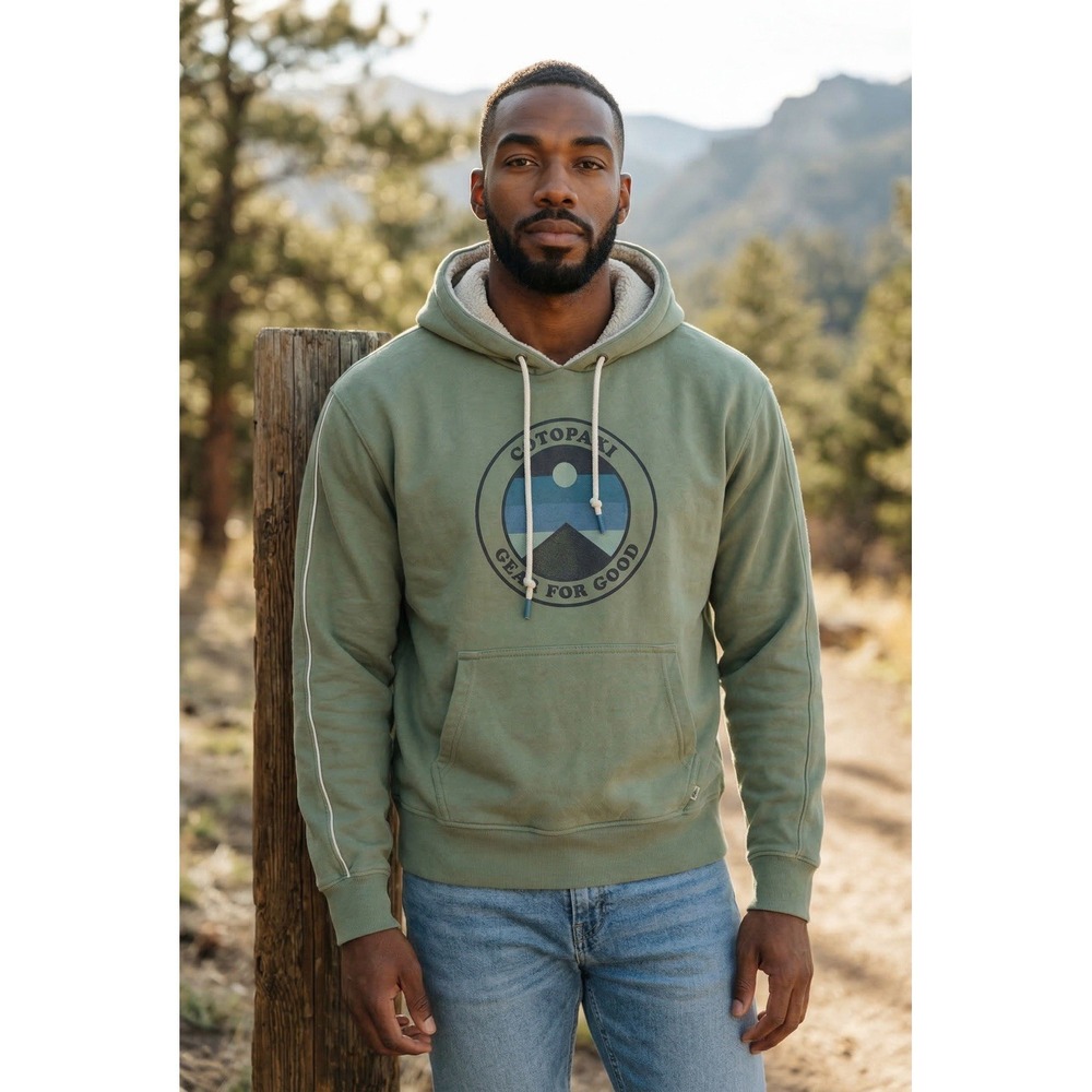Cotopaxi Sunny Side Pullover Hoodie Silver Leaf MENS Size‎ LARGE